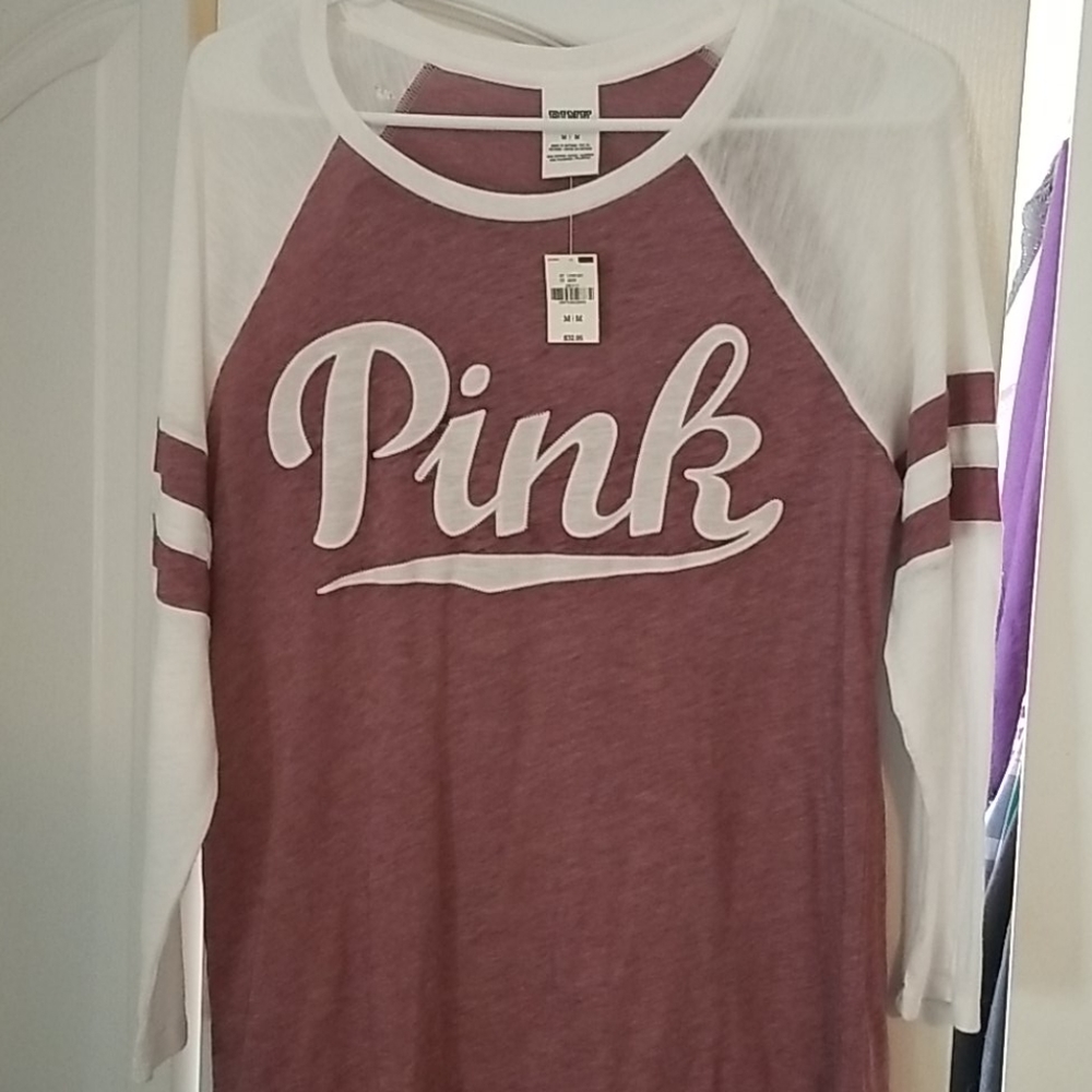 NWT Victoria Secret baseball style shirt